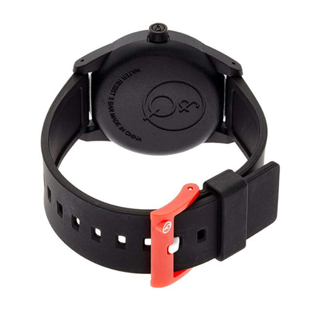SmileSolar腕時計レッド~ブラック Q&Q Smilesolar メンズの時計(腕時計(アナログ))の商品写真