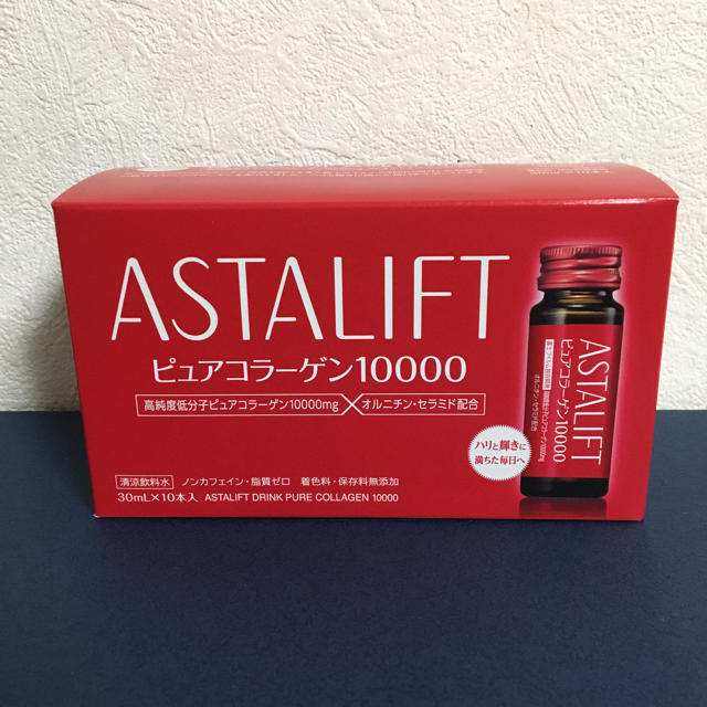 ASTALIFT(アスタリフト)のアスタリフト ドリンクピュアコラーゲン10000(10本入り) 食品/飲料/酒の健康食品(コラーゲン)の商品写真