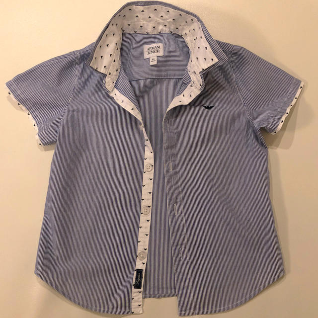 ARMANI JUNIOR(アルマーニ ジュニア)のアルマーニ ジュニア シャツ キッズ/ベビー/マタニティのキッズ服男の子用(90cm~)(Tシャツ/カットソー)の商品写真