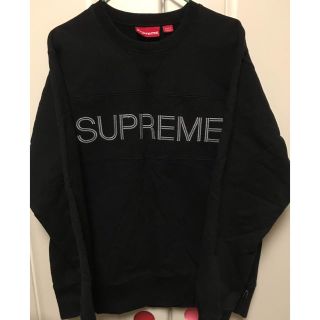 シュプリーム(Supreme)のsupreme zig zag stitch panel crewneck(スウェット)