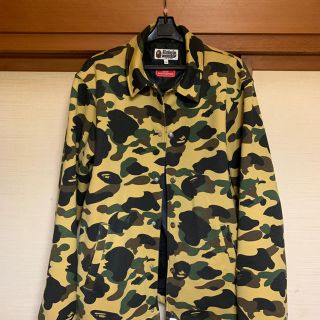 アベイシングエイプ(A BATHING APE)のbape イエローカモ ジャケット(ナイロンジャケット)