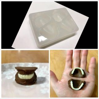 技工士製作❗️義歯チョコ 入れ歯 型 シリコンモールド 食品用(その他)