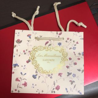 レメルヴェイユーズラデュレ(Les Merveilleuses LADUREE)のLADUREE ラデュレ ショッパー 紙袋 (中)(ショップ袋)