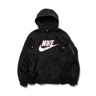 サカイ(sacai)の【きむら様専用】sacai x nike men's hoodie Black(パーカー)