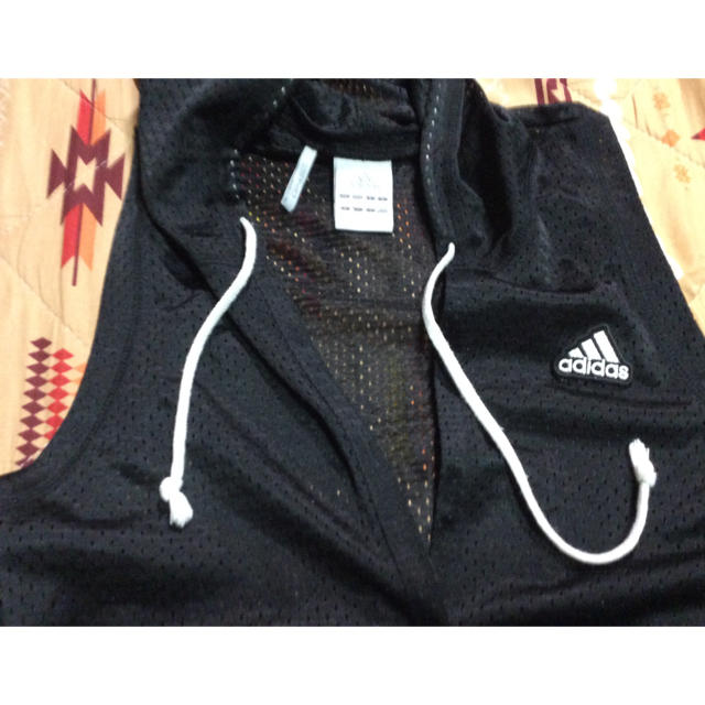 adidas(アディダス)のadidas アディダス メッシュ パーカワンピ ヨガジム スポーツ/アウトドアのトレーニング/エクササイズ(ヨガ)の商品写真