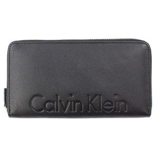 カルバンクライン(Calvin Klein)の新品 CK 長財布 サイフ ブラック レザー 79474(長財布)