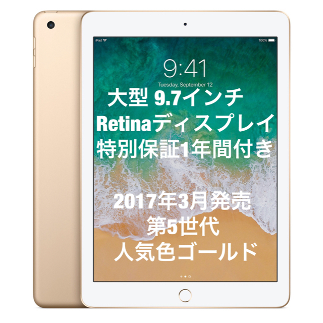 ✨ 新品 未開封✨ iPad Wi-Fiモデル 32GB  ゴールド 送料込✨