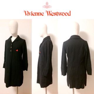 ヴィヴィアンウエストウッド(Vivienne Westwood)の【vivienne westwood】♡オーブ刺繍ロゴ長袖シャツワンピース+.＊(ひざ丈ワンピース)