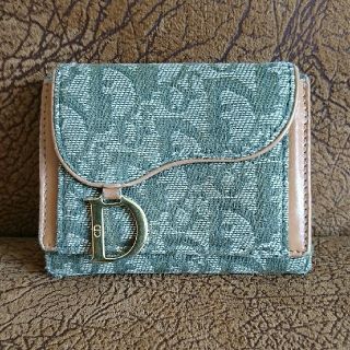 クリスチャンディオール(Christian Dior)のChristian Dior 財布 カーキ×ベージュ(財布)