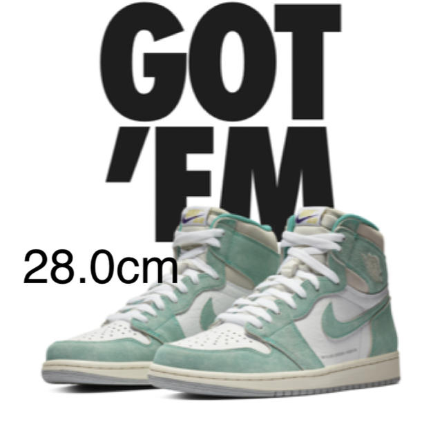 NIKE(ナイキ)の28.0 AIR JORDAN 1 high og TURBO GREEN メンズの靴/シューズ(スニーカー)の商品写真