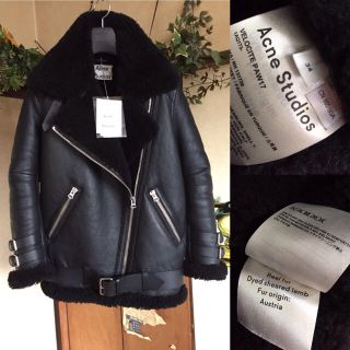 ACNE - さゆ様 確実正規品 17AW acne studios ムートン 34 BLKの