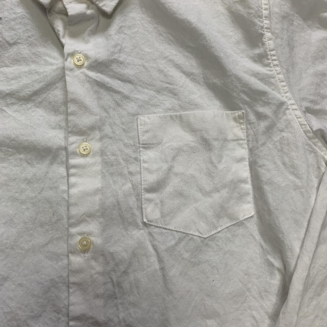 GU(ジーユー)のGU オールホワイト綿100シャツ メンズのトップス(シャツ)の商品写真