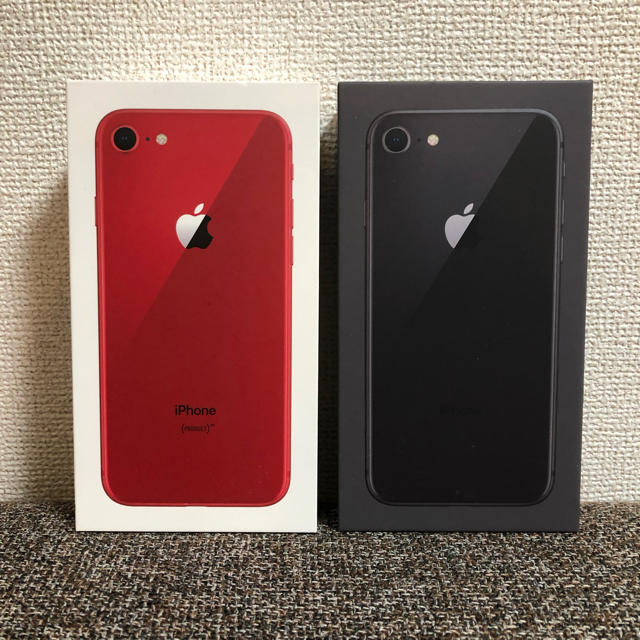 gucci iphone8plus カバー 新作 | Apple - 化粧箱のみ 2セット iPhone8 レッド258GB ブラック64GB 黒の通販 by ◟̊◞̊｜アップルならラクマ