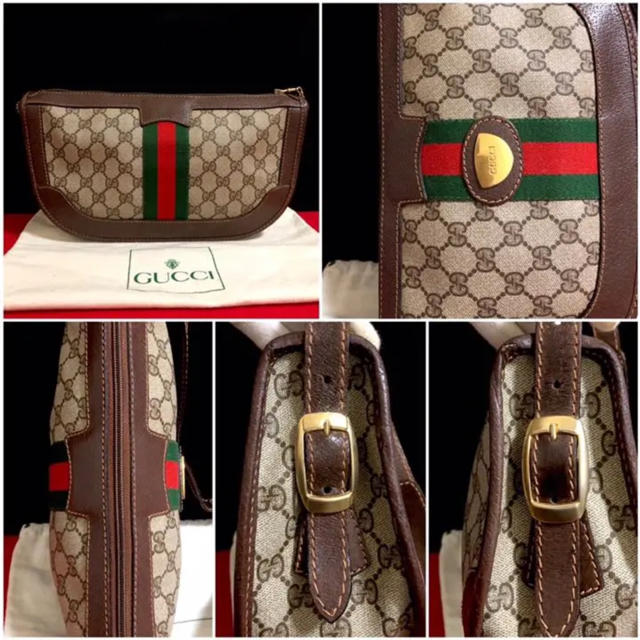 せしていま∯ Gucci オールドグッチ シェリーライン ショルダーバッグ ...