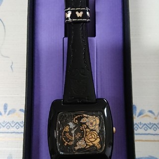 アナスイ(ANNA SUI)のANNA SUI アナスイ 時計 美品 黒色(腕時計)