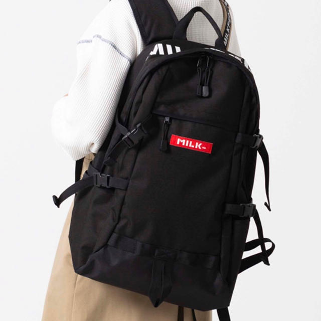 MILKFED.(ミルクフェド)のMILKFED. LOGO PRINT BIG BACKPACK レディースのバッグ(リュック/バックパック)の商品写真