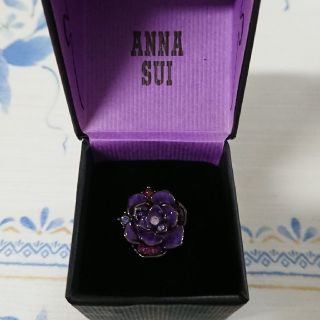 アナスイ(ANNA SUI)の未使用 ANNA SUI アナスイ 指輪 黒色&紫(その他)