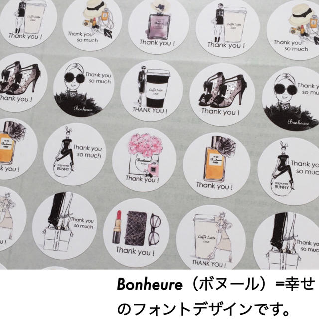 激安特価 coco柄 ♡サンキューシール 48枚 カード+レター+ラッピング
