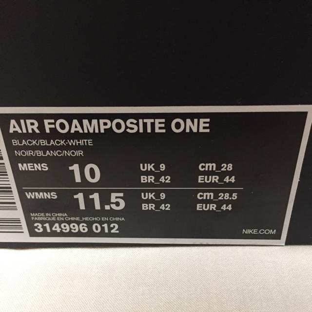 送料込 28.0cm AIR FOAMPOSITE ONE