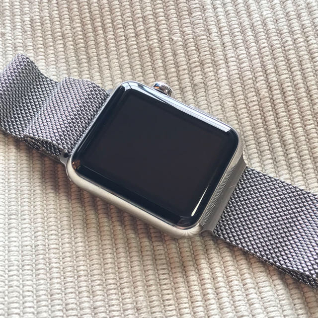 Apple(アップル)のApple Watch Stainless Steel 38mm スマホ/家電/カメラのスマートフォン/携帯電話(その他)の商品写真