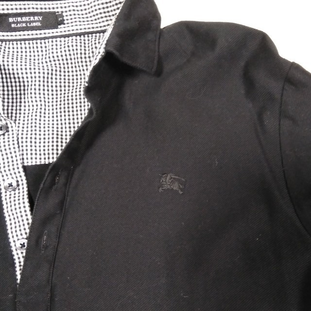 BURBERRY BLACK LABEL(バーバリーブラックレーベル)のブラックレーベル　春、夏用ポロシャツ メンズのトップス(ポロシャツ)の商品写真