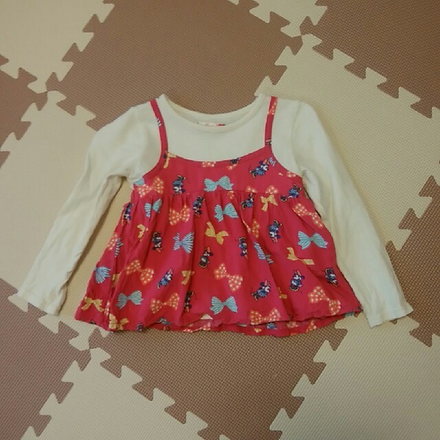 トップス　かわいい　女の子　長袖 キッズ/ベビー/マタニティのキッズ服女の子用(90cm~)(Tシャツ/カットソー)の商品写真