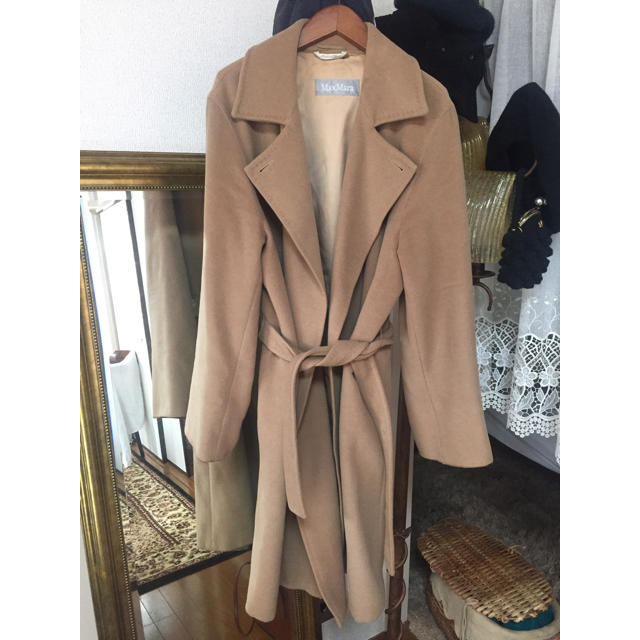 Max Mara(マックスマーラ)のMaxMara camel coat 訳あり レディースのジャケット/アウター(ロングコート)の商品写真