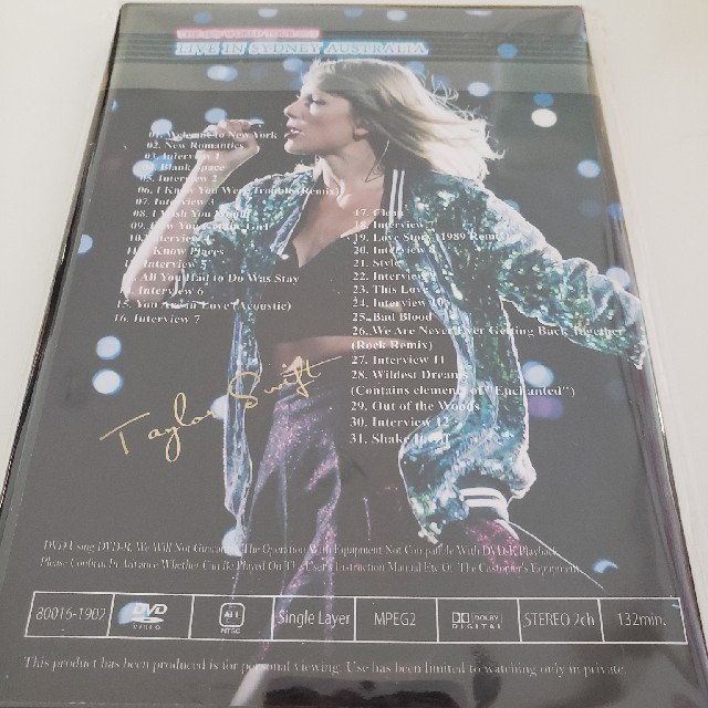 未開封TAYLOR  SWIFT ライブDVD チケットの音楽(海外アーティスト)の商品写真