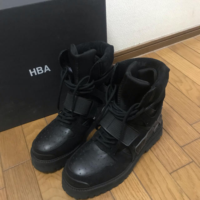 HOOD BY AIR.(フードバイエアー)のHOOD BY AIR ブーツ 41 26センチ ブラック メンズの靴/シューズ(ブーツ)の商品写真