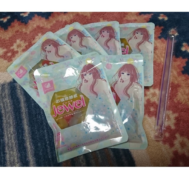 お嬢様酵素 Jewel 6袋セット ストローつき コスメ/美容のダイエット(ダイエット食品)の商品写真