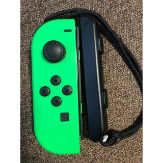 ニンテンドースイッチ(Nintendo Switch)のジョイコン左Ｌ ネオングリーン ストラップ付 Switch(家庭用ゲーム機本体)