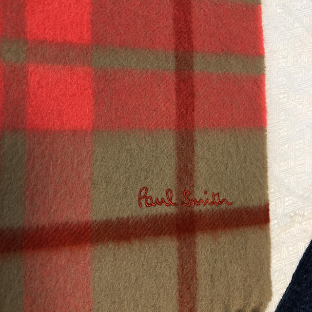 マフラー ポールスミス PAUL SMITH メンズ ドイツ製 キャメル色