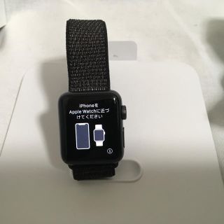 アップルウォッチ(Apple Watch)のアップルウォッチ series3 38mm スペースグレー GPS＋セルラー(その他)