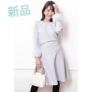 アプワイザーリッシェ(Apuweiser-riche)の新品タグ付き★アプワイザーリッシェ★2018AW ニットワンピース(ひざ丈ワンピース)