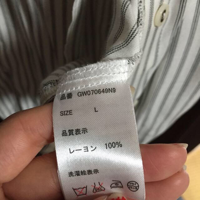 GLOBAL WORK(グローバルワーク)のロングシャツ ストライプ レディースのトップス(シャツ/ブラウス(長袖/七分))の商品写真