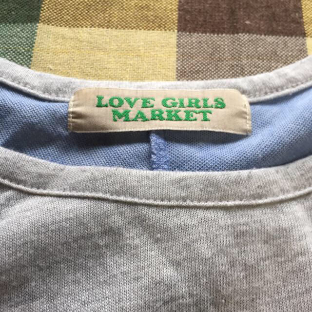 LOVE GIRLS MARKET(ラブガールズマーケット)のcha様専用スマーフ 変形ラグラン袖T レディースのトップス(Tシャツ(半袖/袖なし))の商品写真