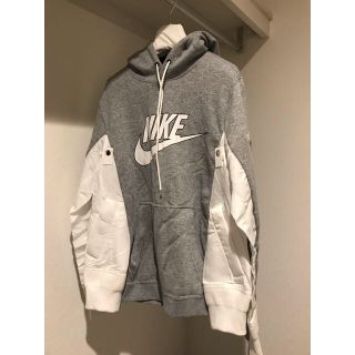 サカイ(sacai)のNIKE sacai hoodie grey off white(パーカー)