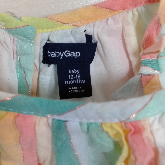 babyGAP(ベビーギャップ)のbabygap　パステルカラー　ワンピース キッズ/ベビー/マタニティのベビー服(~85cm)(ワンピース)の商品写真