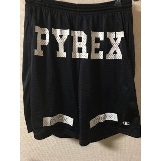 オフホワイト(OFF-WHITE)のPyrex Vision メッシュショートパンツ ブラック(ショートパンツ)