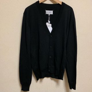 マルタンマルジェラ(Maison Martin Margiela)の【新品未使用】マルジェラ カーディガン ブラック Lサイズ(カーディガン)