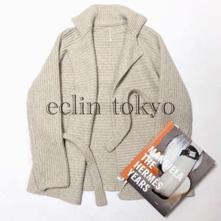 エルメス(HERMES)のHERMES マルジェラ期 ガウン ニット カシミヤ カーディガン  E1198(ニット/セーター)
