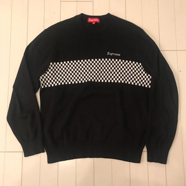 Supreme(シュプリーム)のSupreme Checkered Panel Crewneck Sweater メンズのトップス(ニット/セーター)の商品写真