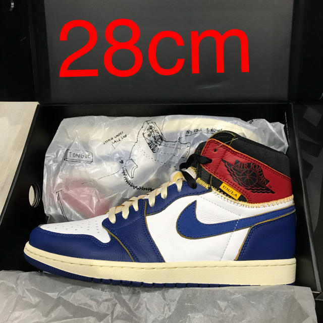 大人気定番商品 NIKE - NIKE union 28cm 1 jordan スニーカー 大人気定番商品 NIKE - NIKE union 28cm 1 jordan スニーカー