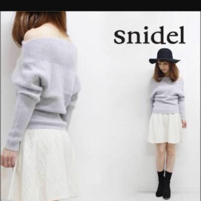 SNIDEL(スナイデル)のオフショルアンゴラモテニット♡ レディースのトップス(ニット/セーター)の商品写真