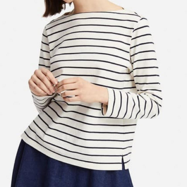 UNIQLO(ユニクロ)の新品★ボーダーボートネックT ユニクロ レディースのトップス(カットソー(長袖/七分))の商品写真