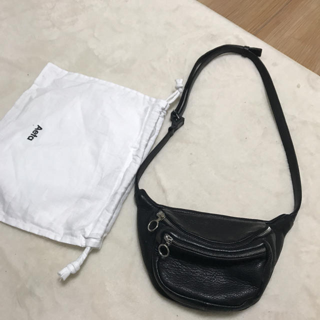 【送料込】★ aeta ウエストポーチ ブラック S メンズのバッグ(ウエストポーチ)の商品写真