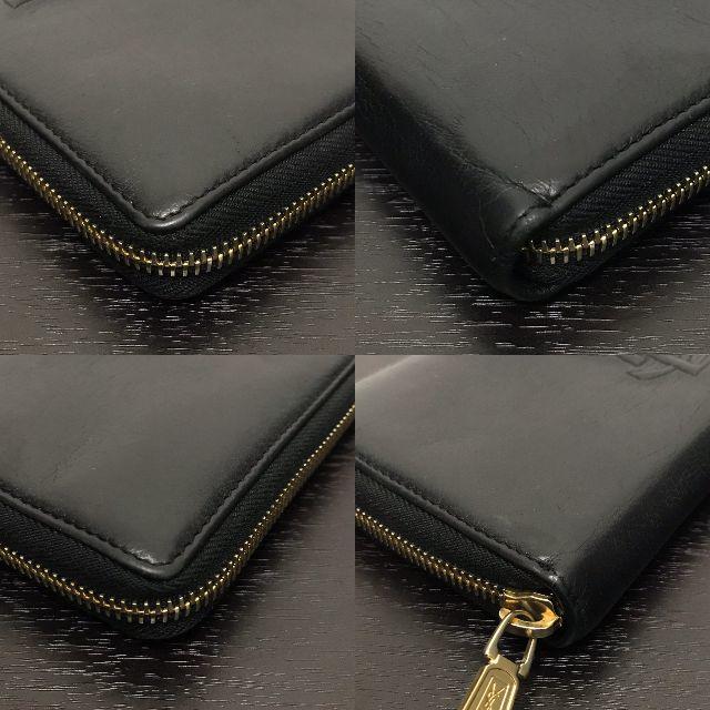 イヴサンローラン 長財布 黒 YSL ラウンドファスナー