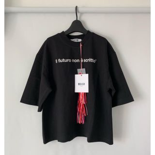 スリーワンフィリップリム(3.1 Phillip Lim)の新品未使用☆MSGMエムエスジイエム☆ロゴプリントTシャツ トップス(Tシャツ(半袖/袖なし))