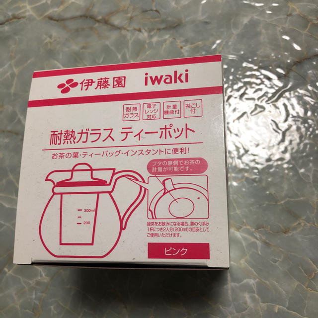 伊藤園(イトウエン)の耐熱ガラスティーポット インテリア/住まい/日用品のキッチン/食器(食器)の商品写真