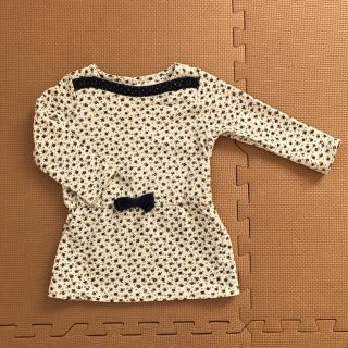 ユニクロ(UNIQLO)の値下げ美品☆ユニクロベビー 花柄チュニックワンピース 80cm(ワンピース)